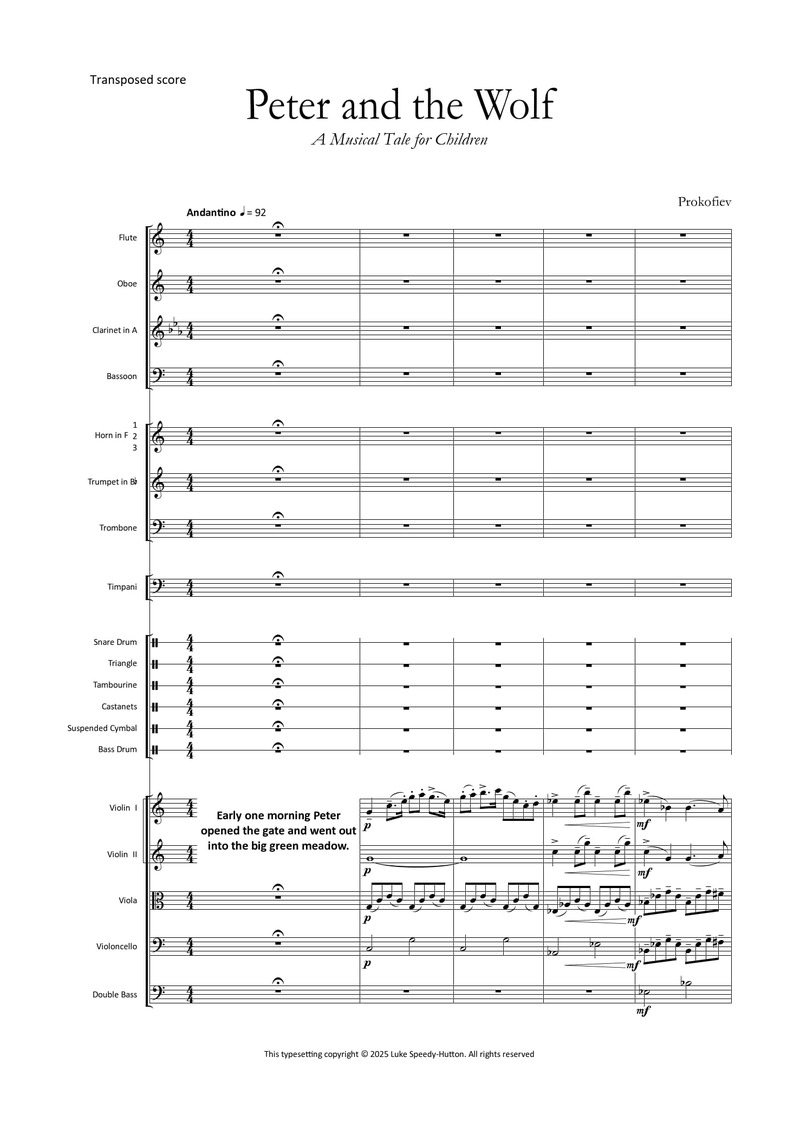 Prokofiev - Peter and the Wolf